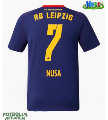 RB Leipzig Antonio Nusa #7 Bortatröja 2025-26 Kortärmad
